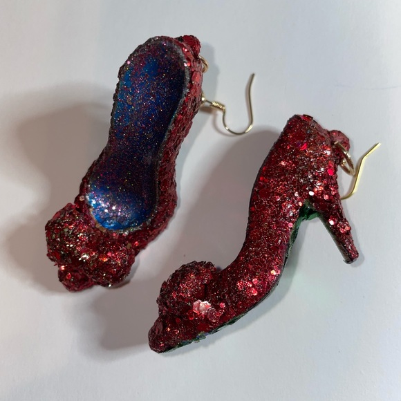 Ruby, red slippers earrings. NWT - Picture 2 of 8